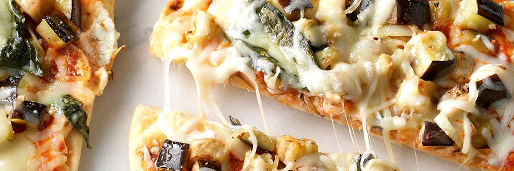 Eggplant Flatbread Pizzas