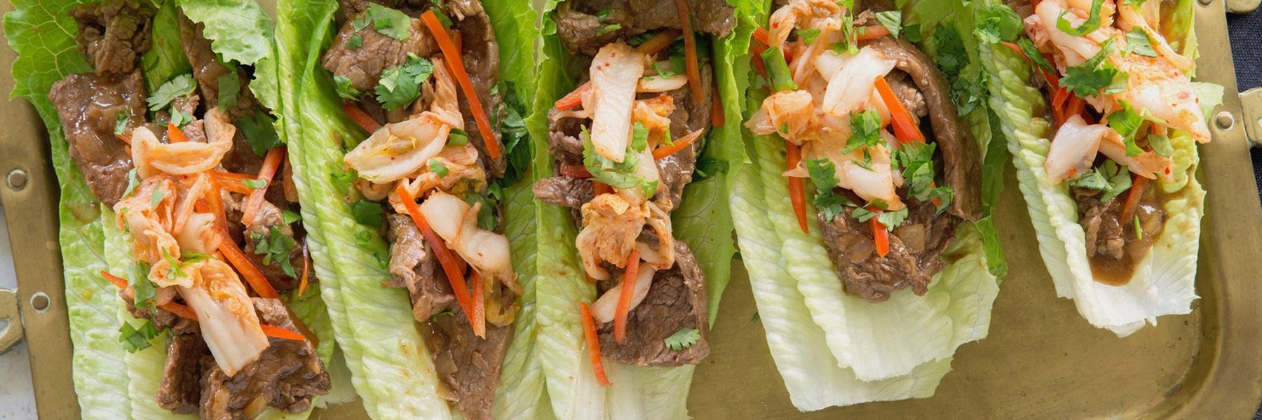 Orange Beef Lettuce Wraps