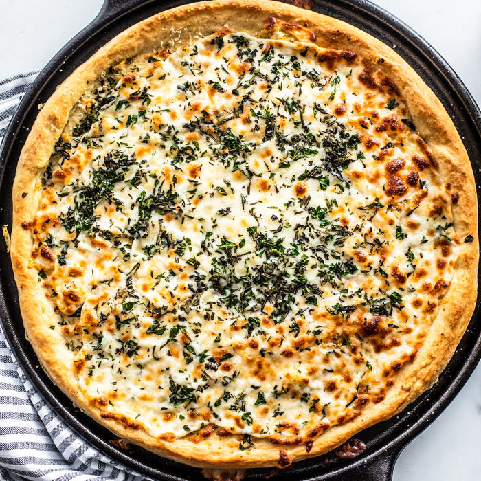 Garlic and Herb Three Cheese Pizza