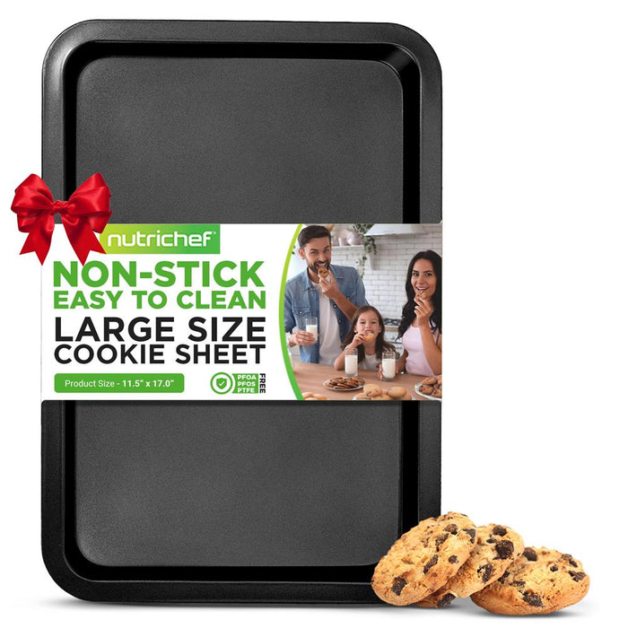 Large Cookie Sheet - Deluxe Nonstick Gray Coating Inside & Outside, Compatible With Model: Ncbs10S (Black)