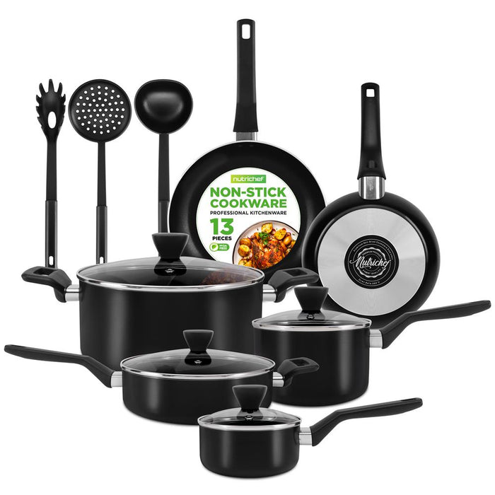 Kitchenware Pots & Pans - Stylish Kitchen Cookware Set, Non-Stick (13-Piece Set)