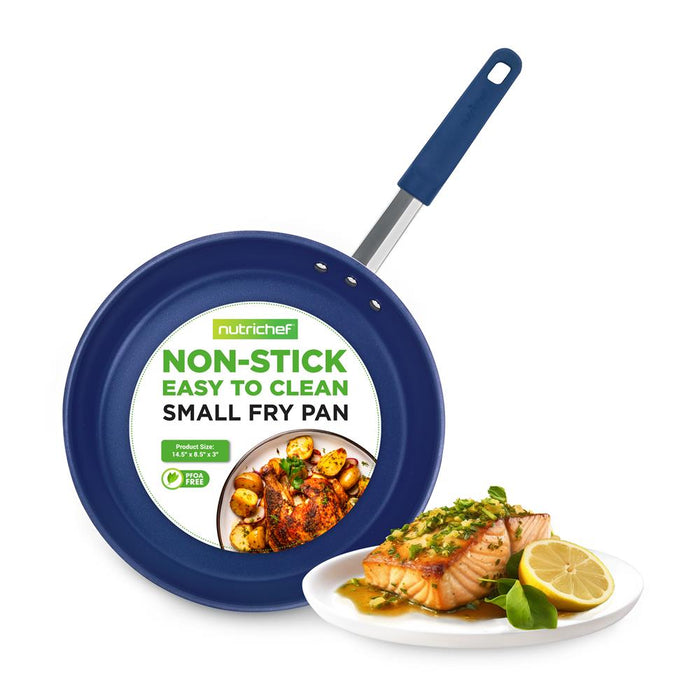 8'' Small Fry Pan - Non-Stick Pan With Silicone Handle, Ceramic Coating Inside