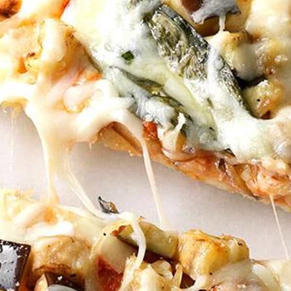 Eggplant Flatbread Pizzas