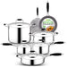12pc cookware set silicone handles