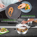 12pc cookware set silicone handles