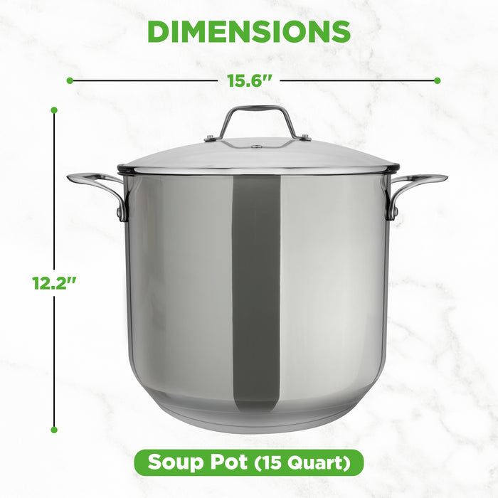 15qt stainless steel stockpot