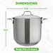 15qt stainless steel stockpot