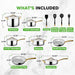 16pc cookware set