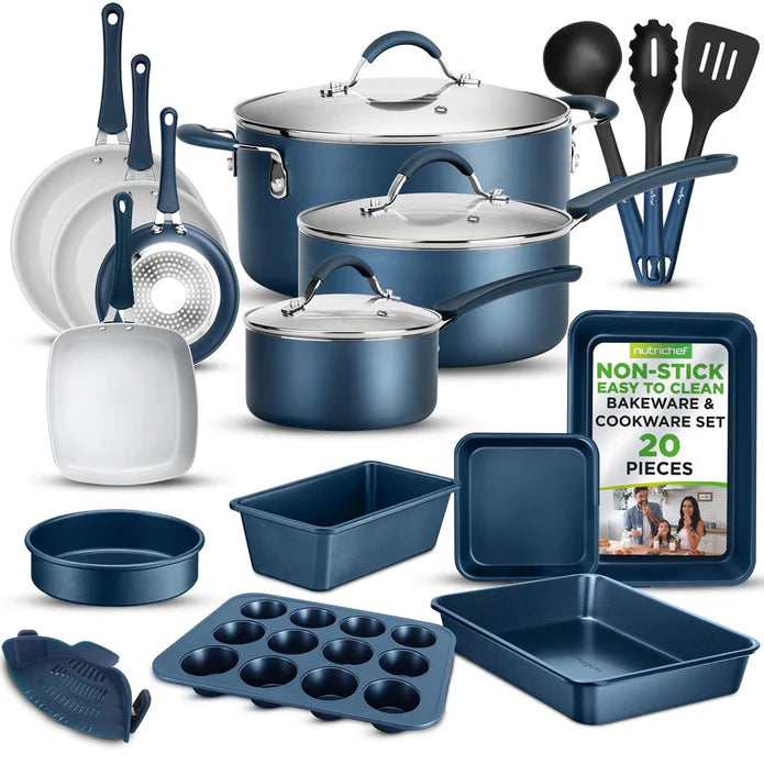 20pc nonstick cookware set