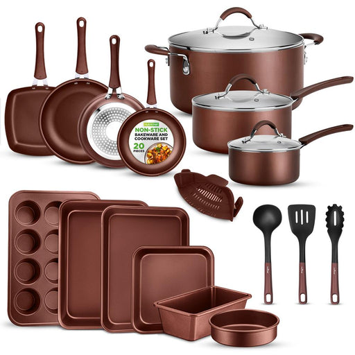 20pc nonstick cookware set