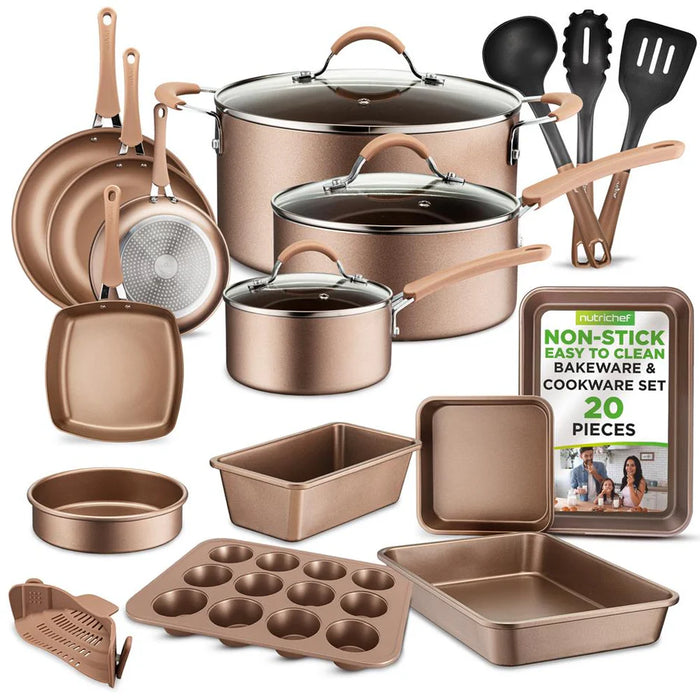 20pc nonstick cookware set