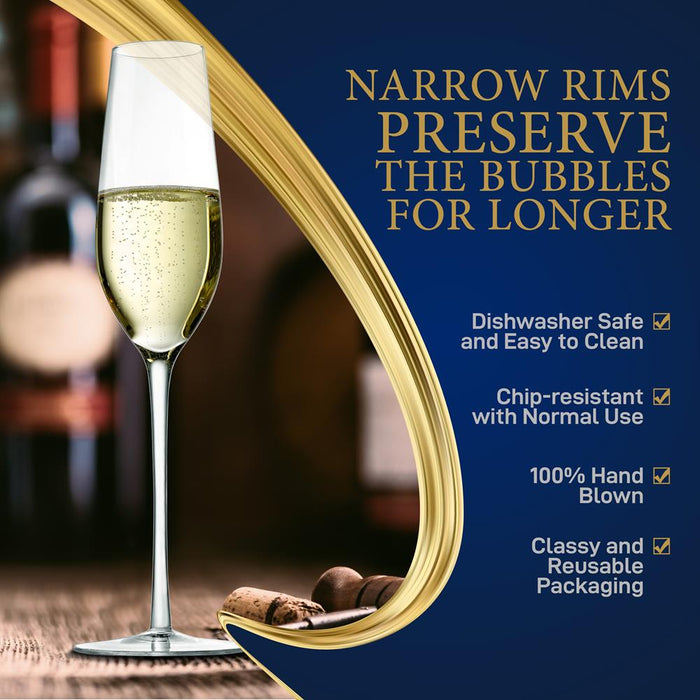 2pc champagne flutes