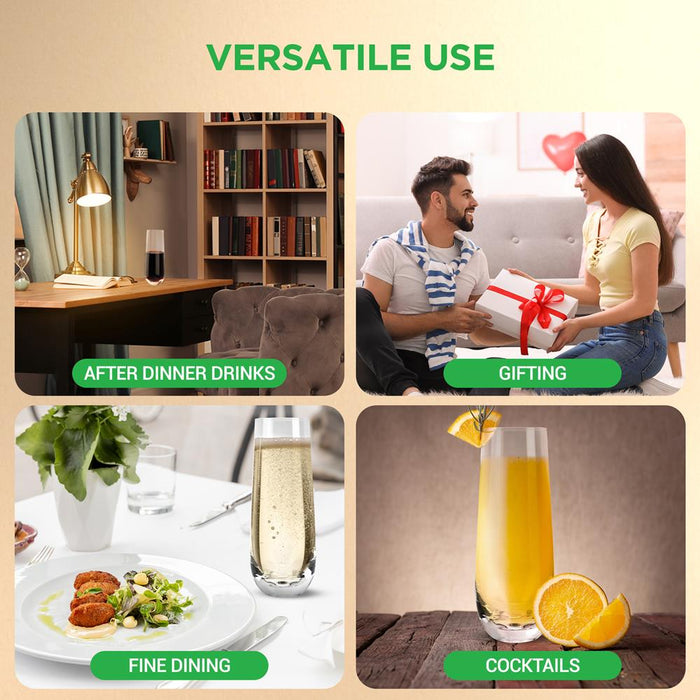 crystal champagne flutes