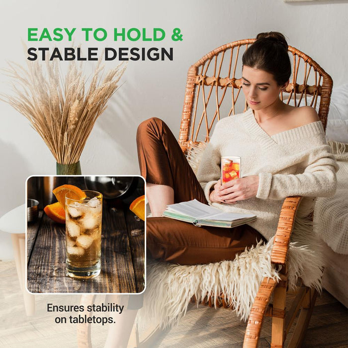 4pc clear drinking glasses