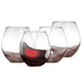 4pc crystal wine glasses