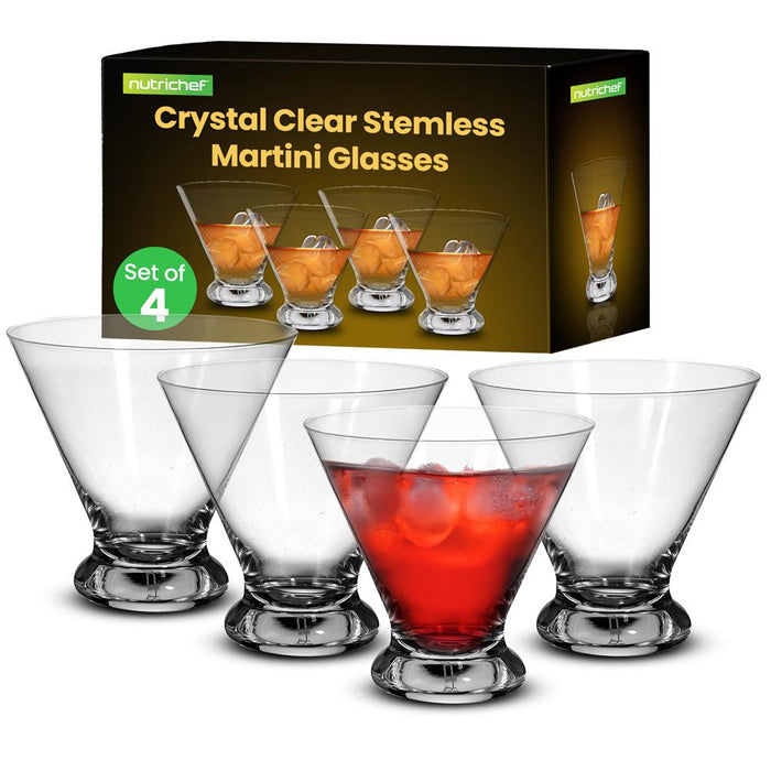 stemless martini glasses