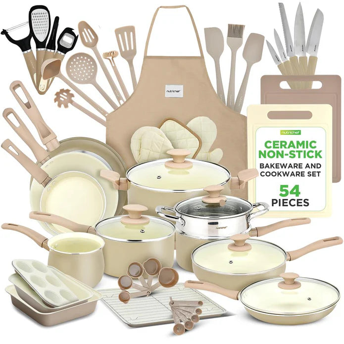 54pc complete cookware set