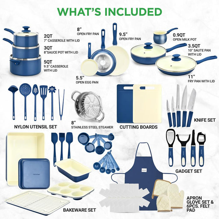 54pc complete cookware set