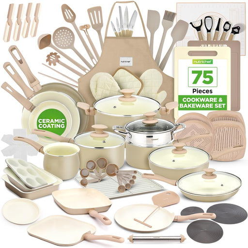 75pc nonstick cookware set
