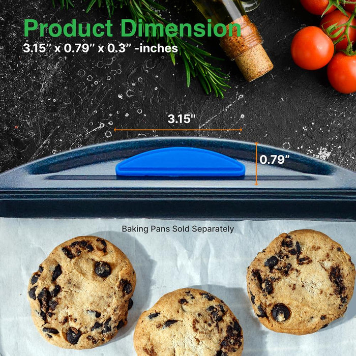 Blue Silicone Handles - Flexible Design For Nonstick Carbon Steel Bakeware Pans - Compatible With Models: Ncbk10S, Ncbk3S