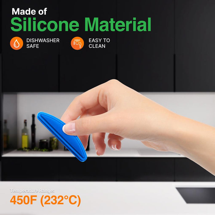 Blue Silicone Handles - Flexible Design For Nonstick Carbon Steel Bakeware Pans - Compatible With Models: Ncbk10S, Ncbk3S