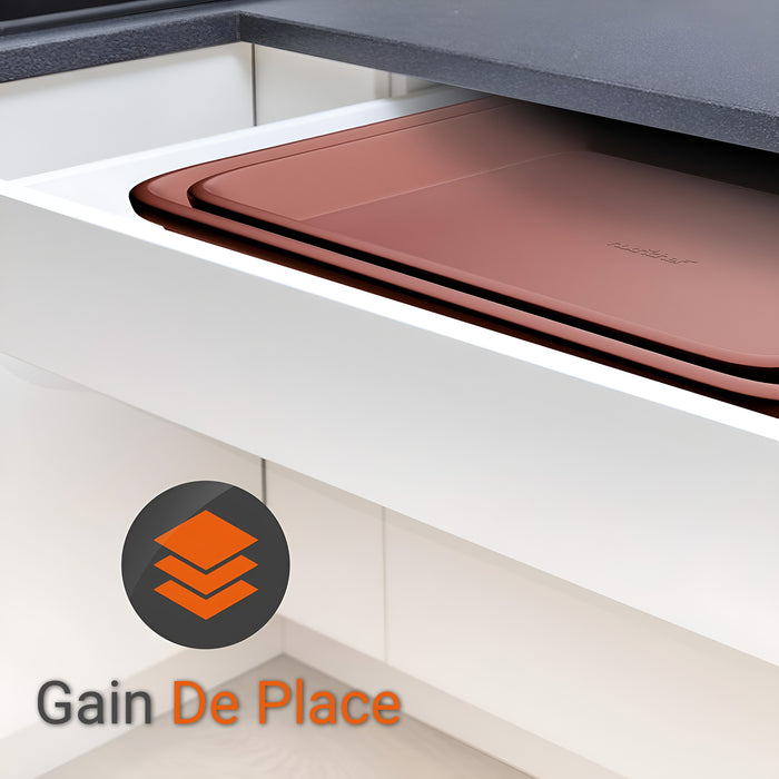 Kitchen Oven Baking Pans - Deluxe Non-Stick Cookie Sheet Bakeware (2-Piece)