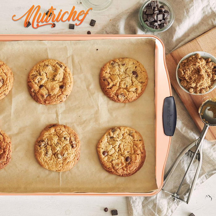 Large Cookie Sheet -Commercial Grade Restaurant Quality Metal Bakeware, Compatible With Models: Ncsbs3S45, Nc5Pcs (Copper)