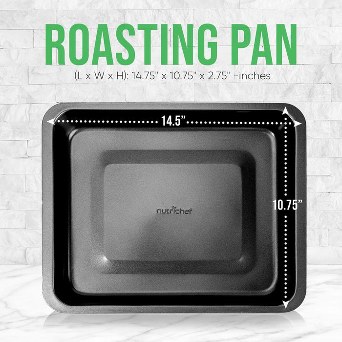 Non-Stick Baking Pan - Deluxe Nonstick Gray Coating Inside And Outside, Compatible With Model: Ncbs10S (Black)