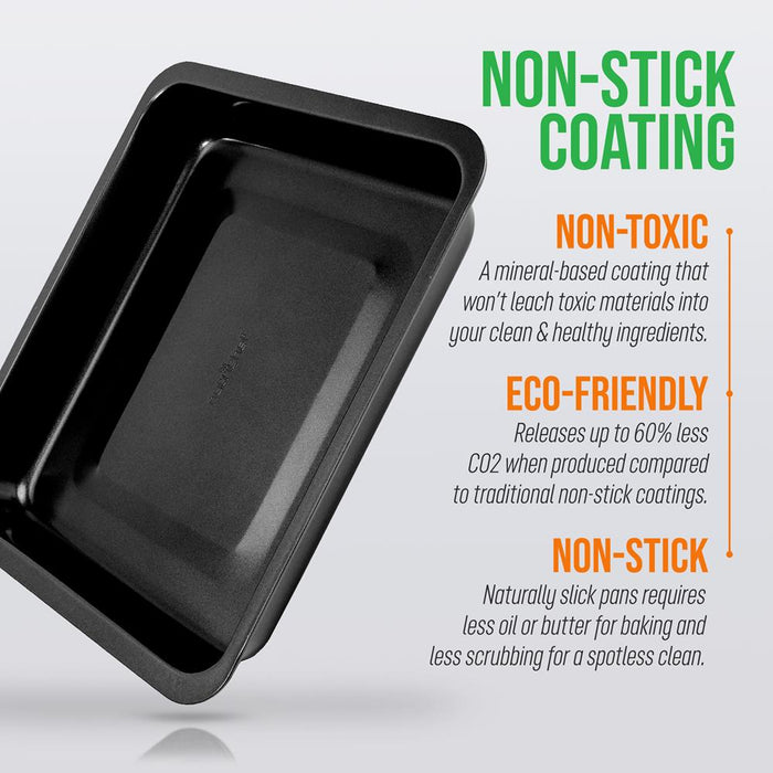 Non-Stick Baking Pan - Deluxe Nonstick Gray Coating Inside And Outside, Compatible With Model: Ncbs10S (Black)