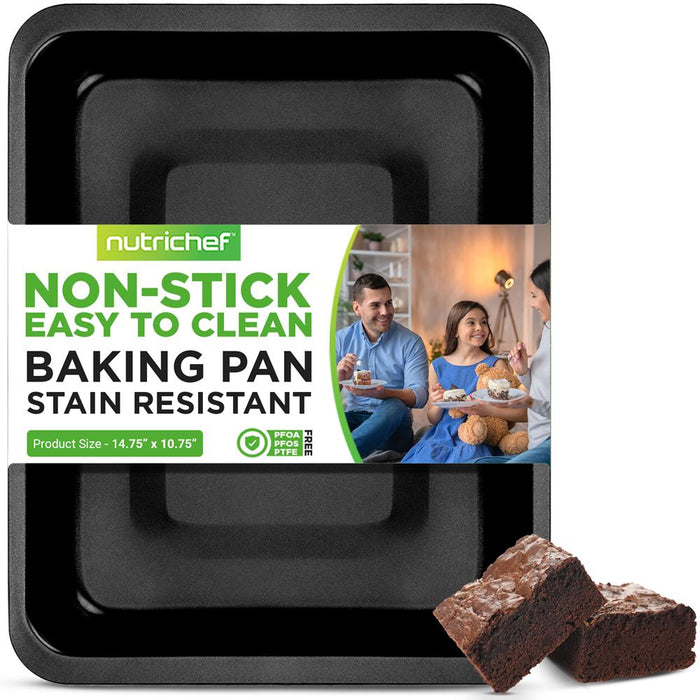 Non-Stick Baking Pan - Deluxe Nonstick Gray Coating Inside And Outside, Compatible With Model: Ncbs10S (Black)