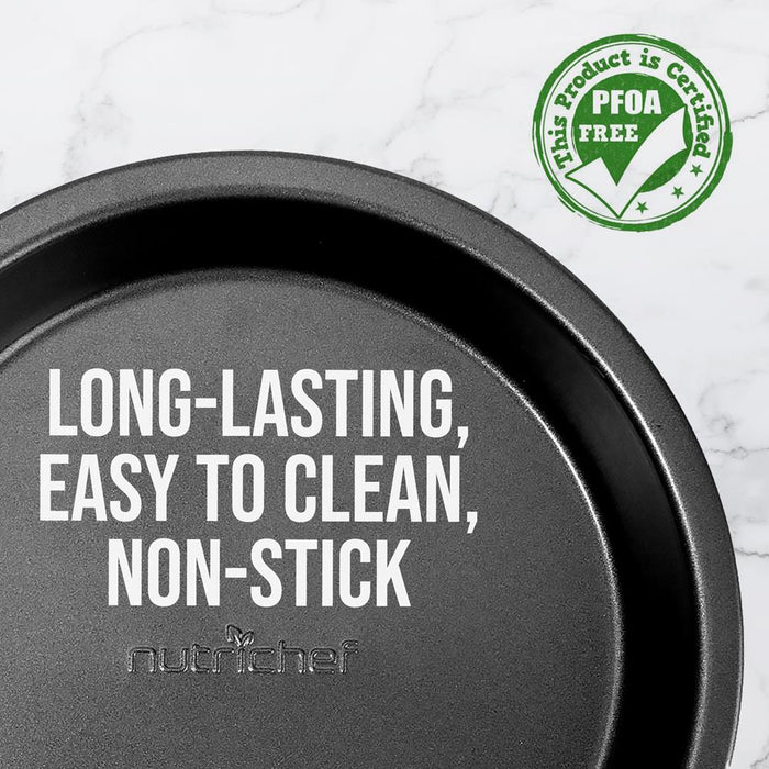 Non-Stick Round Cake Pan - Deluxe Nonstick Gray Coating Inside And Outside, Compatible With Model: Ncbs10S (Black)