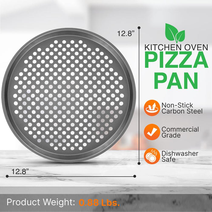 Non-Stick Pizza Pan - Deluxe Nonstick Gray Coating Inside And Outside,  Compatible With Model: Ncbs10S (Gray)