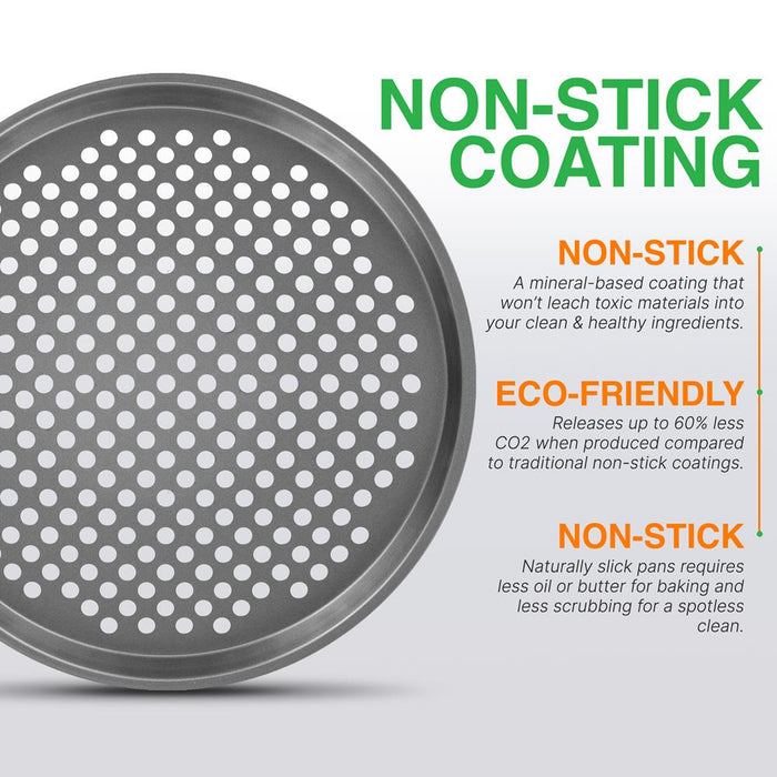 Non-Stick Pizza Pan - Deluxe Nonstick Gray Coating Inside And Outside,  Compatible With Model: Ncbs10S (Gray)