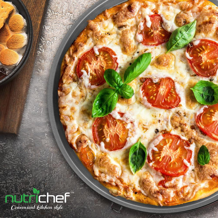 Non-Stick Pizza Pan - Deluxe Nonstick Gray Coating Inside And Outside,  Compatible With Model: Ncbs10S (Gray)