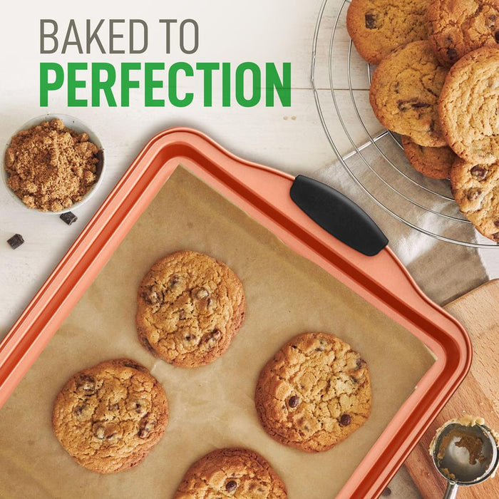 5 Pcs. Professional Home Kitchen Bake Pan Set - Commercial Grade Restaurant Quality Metal Bakeware, Pfoa, Pfos, Ptfe Free