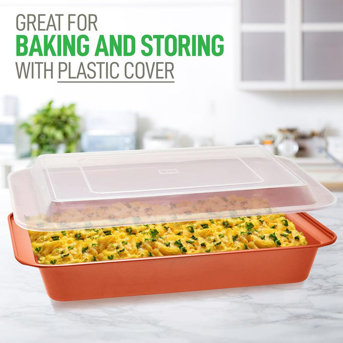 5 Pcs. Professional Home Kitchen Bake Pan Set - Commercial Grade Restaurant Quality Metal Bakeware, Pfoa, Pfos, Ptfe Free