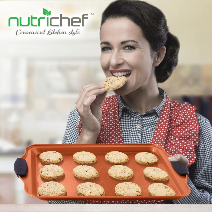 5 Pcs. Professional Home Kitchen Bake Pan Set - Commercial Grade Restaurant Quality Metal Bakeware, Pfoa, Pfos, Ptfe Free