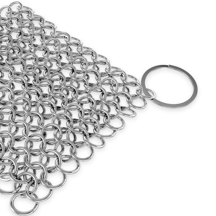 Stainless Steel Cast Iron Cleaner - Pan-Pot Dutch Oven Cleaning Tool, Metal Scraper Removes Stuck On Food