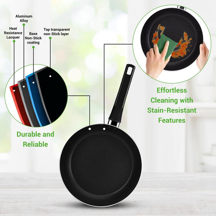 Kitchenware Pots & Pans - Stylish Kitchen Cookware Set, Non-Stick (13-Piece Set)