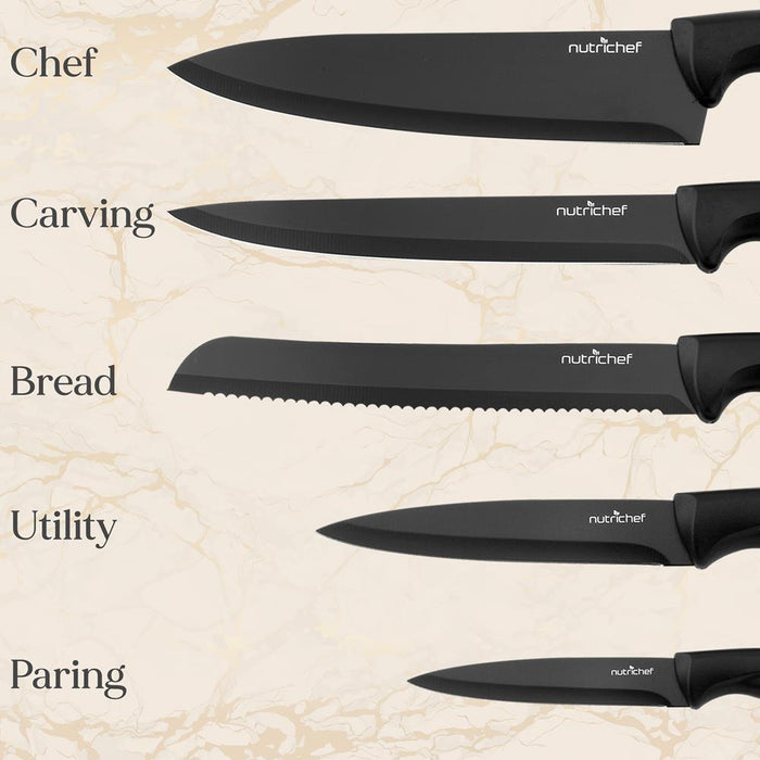 7-Piece Kitchen Precision Knives Set - Versatile Stainless Steel Knife Set With Block Stand , Ideal For Cutting, Slicing, Chopping, And Dicing