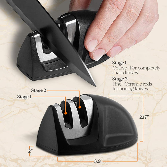 7-Piece Kitchen Precision Knives Set - Versatile Stainless Steel Knife Set With Block Stand , Ideal For Cutting, Slicing, Chopping, And Dicing