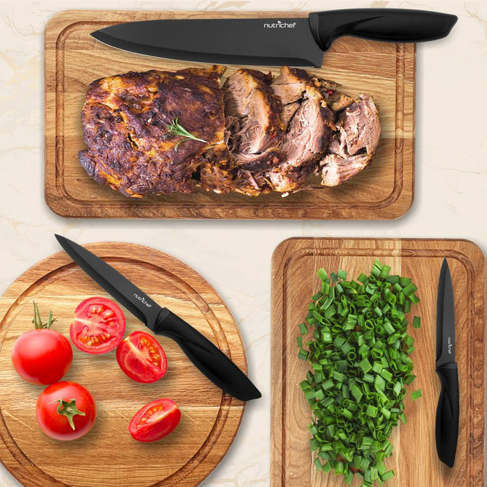 7-Piece Kitchen Precision Knives Set - Versatile Stainless Steel Knife Set With Block Stand , Ideal For Cutting, Slicing, Chopping, And Dicing