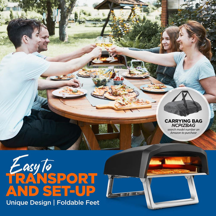 Portable Outdoor Pizza Oven - Gas Fired, Fire & Stone Outdoor Pizza Oven