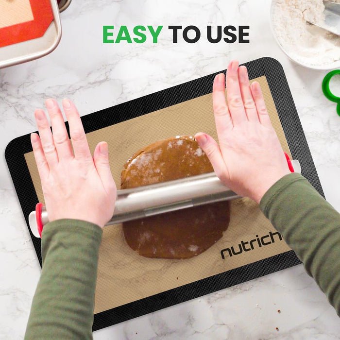 Silicone Baking Sheet - Reusable, Easy & Convenient, Nonstick Matt Used For Oven - (Black)