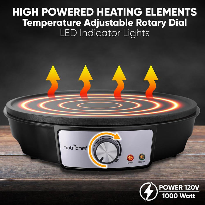 Electric Crepe Maker / Griddle, Hot Plate Cooktop