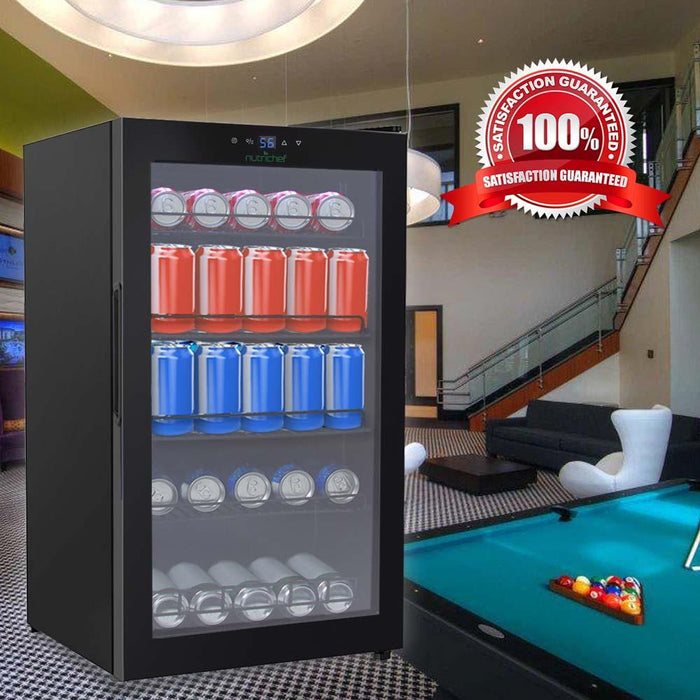 Réfrigérateur Compact pour Boissons - Refroidisseur de Boissons en Canettes (Capacité de 132 Canettes) 