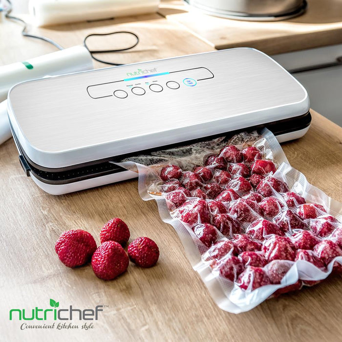 Automatic Food Vacuum Sealer - Electric Air Sealing Preserver System (Silver)