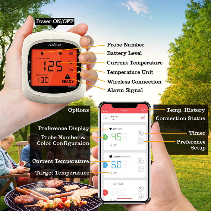 Bluetooth Wireless Bbq Digital Thermometer