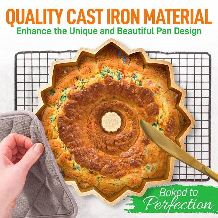 bloom fluted cake pan