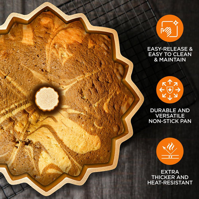 bloom fluted cake pan